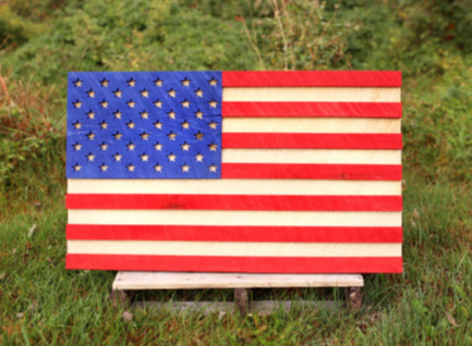 Handmade Wooden USA Flag  |  Wooden Flag  |  Patriotic  |  United States  |  Wall Art  |  Reclaimed Wood