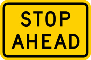 W3-1AP, MUTCD, Stop Ahead