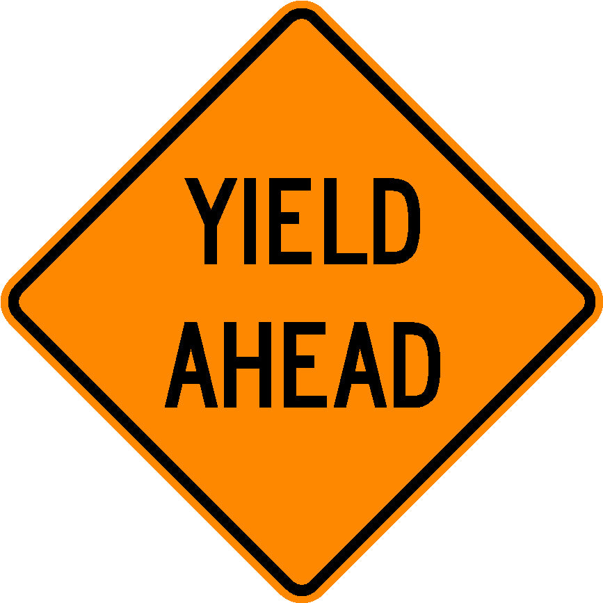W3-2A, MUTCD, Yield Ahead
