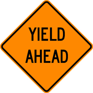 W3-2A, MUTCD, Yield Ahead
