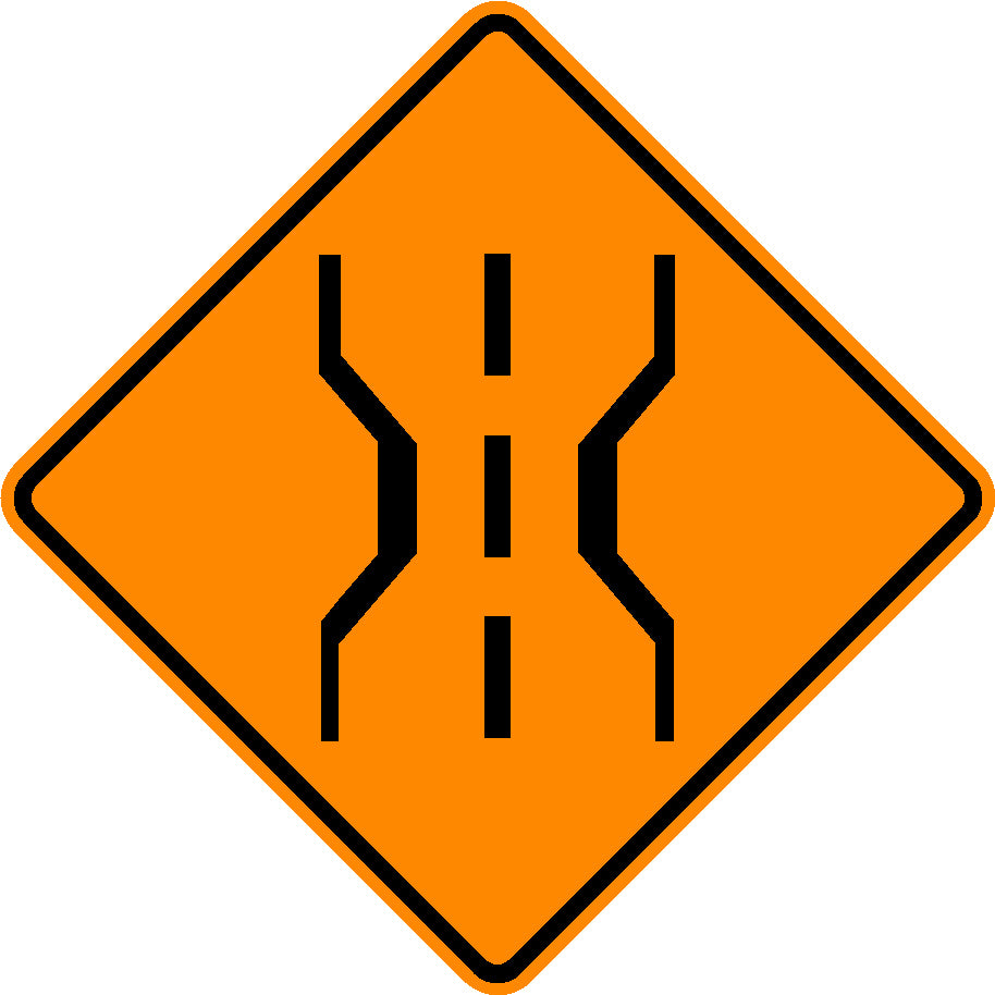 W5-2(1), MUTCD NARROW BRIDGE