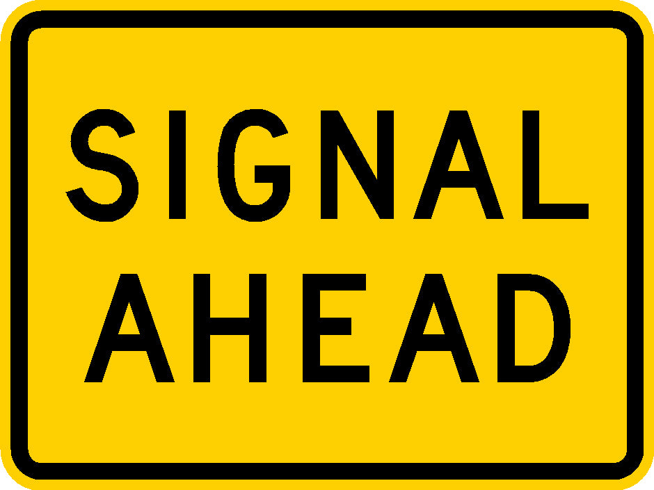 W3-3P, MUTCD, Signal Ahead