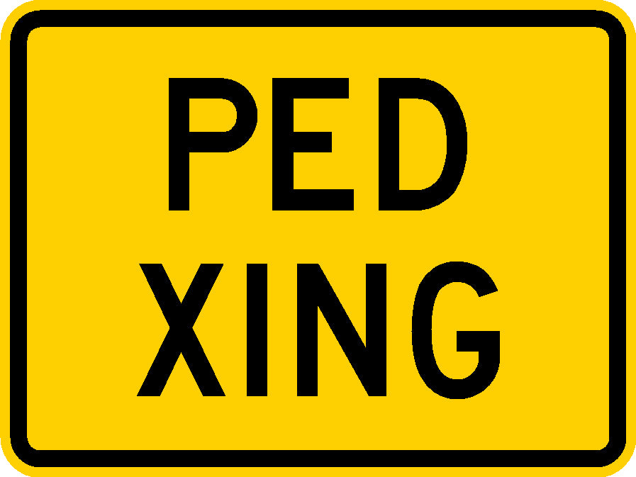 W11-2P, MUTCD, Ped Xing