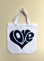 Load image into Gallery viewer, LOVE Canvas Tote Bag  |  Beach Tote Bag  |  Girlfriend Gift
