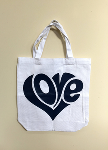 LOVE Canvas Tote Bag  |  Beach Tote Bag  |  Girlfriend Gift