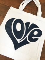 Load image into Gallery viewer, LOVE Canvas Tote Bag  |  Beach Tote Bag  |  Girlfriend Gift
