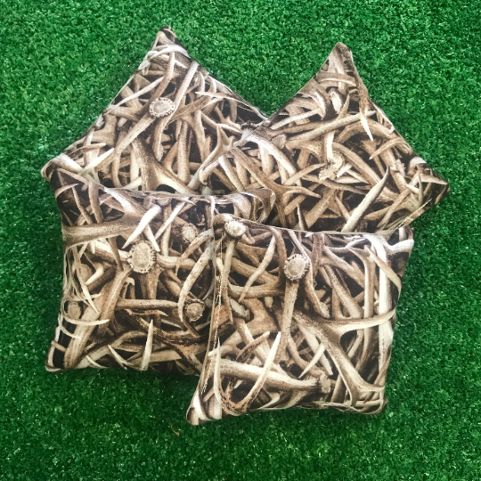 Deer Antler Cornhole Bags  |  Set of 4