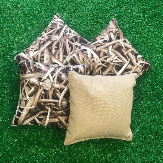 Deer Antler Cornhole Bags  |  Set of 4
