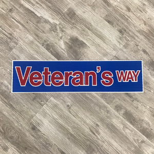 Veterans Way Street Sign  |  Military Sign  |  Dad Gift  |  Grandfather Gift