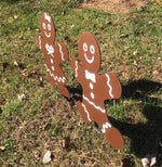 Load image into Gallery viewer, Gingerbread Man and Woman Lawn Decor  |  Christmas Yard Signs  |  Holiday Spirit  |  Holiday Lawn Sign  |  Set of 2
