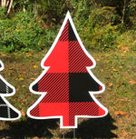 Load image into Gallery viewer, Christmas Tree Yard Decorations  |  Christmas Lawn Decor  |  Holiday Yard Signs  |  Set of 3  |  Single-Sided
