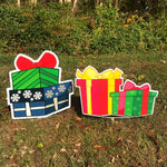 Load image into Gallery viewer, Christmas Present Yard Decorations  |  Full Color Prints  |  Single-Sided  |  Holiday
