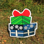 Load image into Gallery viewer, Christmas Present Yard Decorations  |  Full Color Prints  |  Single-Sided  |  Holiday
