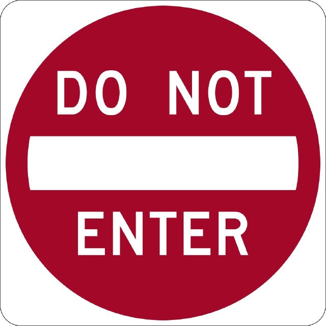 R5-1, MUTCD, Do Not Enter Sign