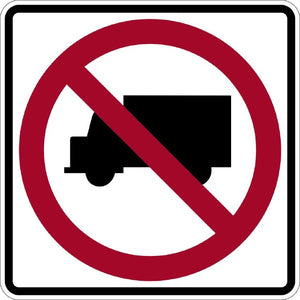 R5-2, MUTCD, No Trucks Symbolic
