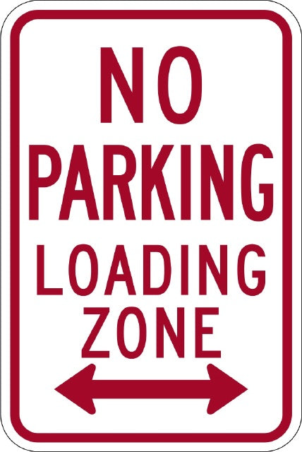 R7-6, MUTCD, No Parking Loading Zone