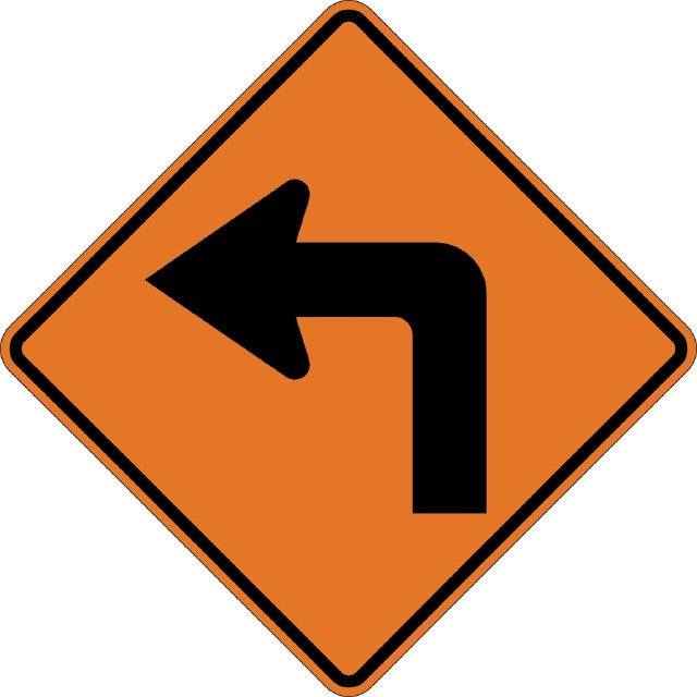 W1-1L, MUTCD, Left Turn Symbolic