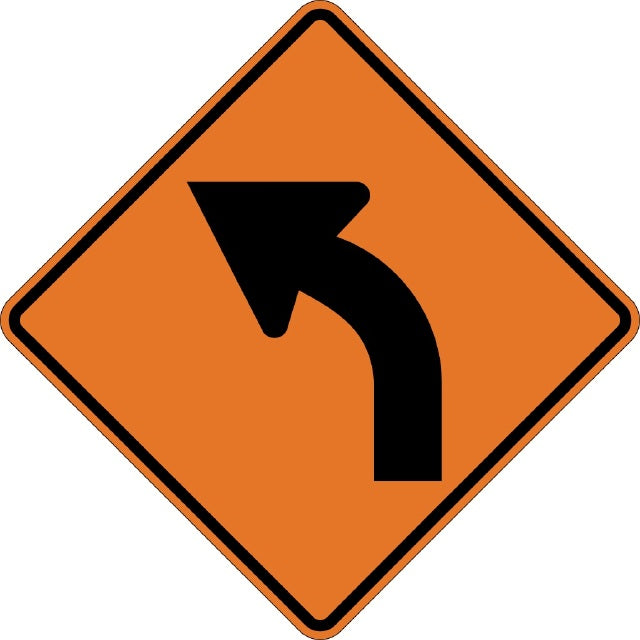 W1-2L, MUTCD, Left Curve Symbolic