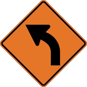 W1-2L, MUTCD, Left Curve Symbolic
