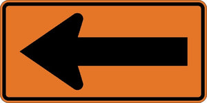 W1-6L, MUTCD, Left Arrow