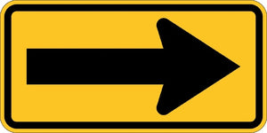 W1-6R, MUTCD, Right Arrow