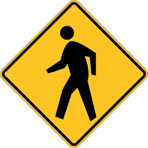 W11-2, MUTCD, Pedestrian Crossing Symbolic