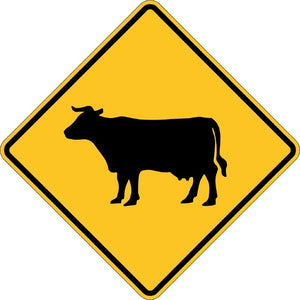 W11-4, MUTCD, Cattle Crossing