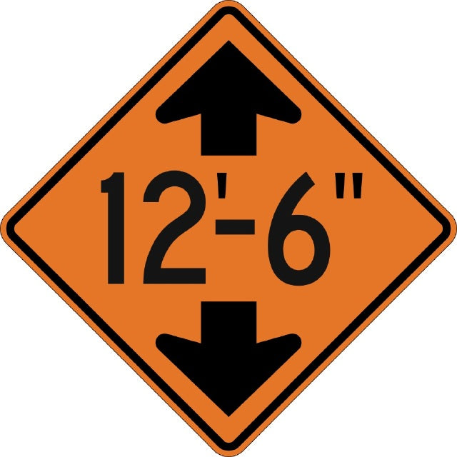 W12-2, MUTCD, Clearance (Specify Height)