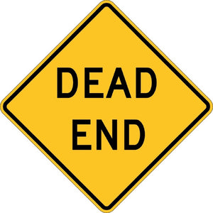 W14-1, MUTCD, Dead End