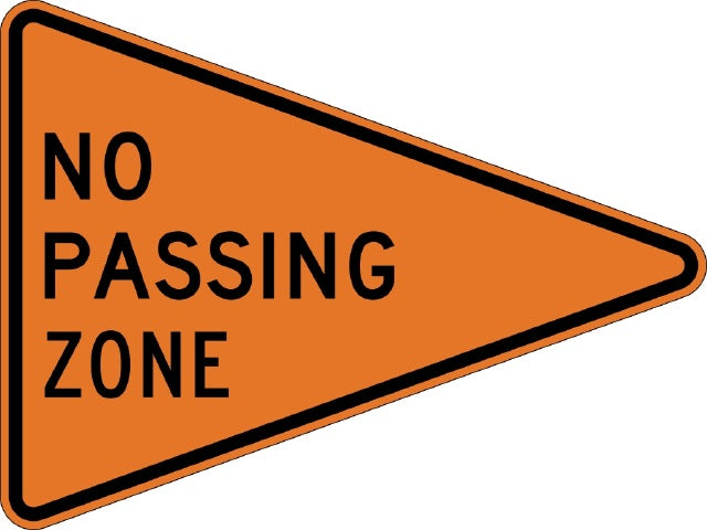 W14-3, MUTCD, No Passing Zone