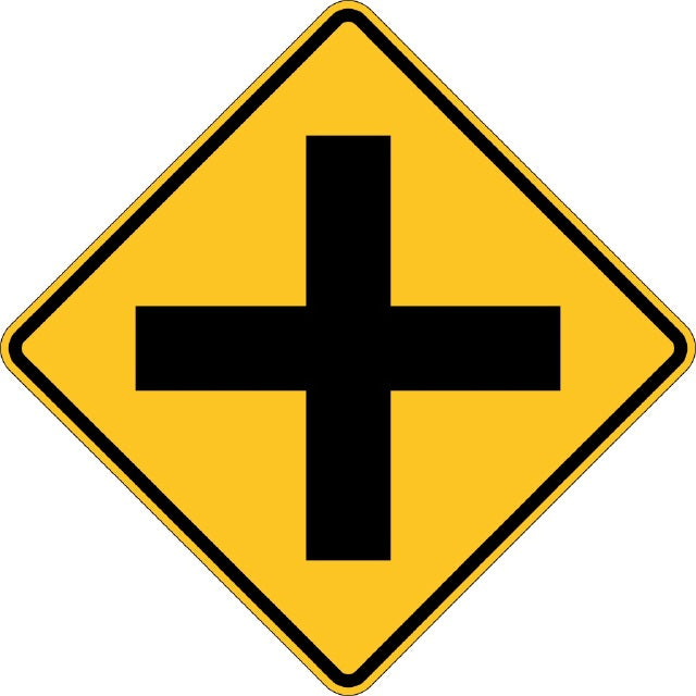 W2-1, MUTCD, Cross Roads