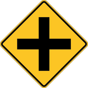 W2-1, MUTCD, Cross Roads