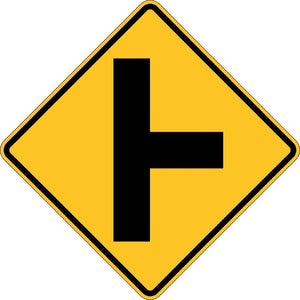 W2-2R, MUTCD, Side Road Right