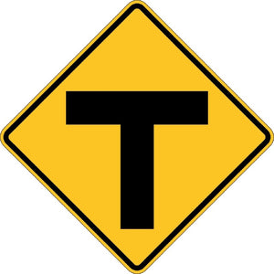 W2-4, MUTCD, T Symbol