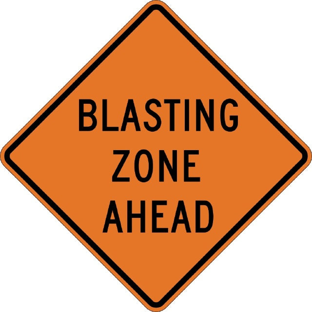 W22-1, MUTCD, Blasting Zone Ahead