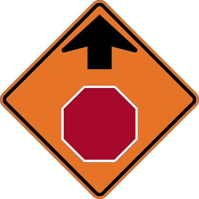 W3-1, MUTCD, Stop Ahead Symbolic