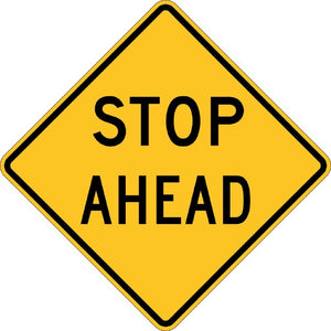 W3-1A, MUTCD, Stop Ahead