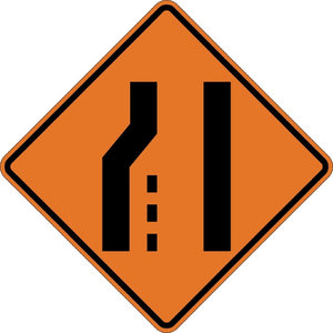 W4-2L, MUTCD, Lane Merge Symbolic