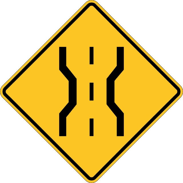 W5-2(1), MUTCD  NARROW BRIDGE SYMBOLIC