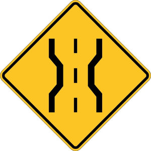 W5-2(1), MUTCD  NARROW BRIDGE SYMBOLIC