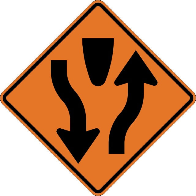 W6-1, MUTCD DIVIDED HIGHWAY