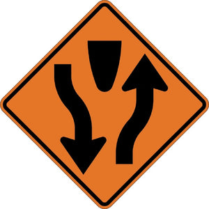 W6-1, MUTCD DIVIDED HIGHWAY