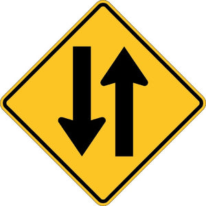 W6-3, MUTCD TWO WAY TRAFFIC