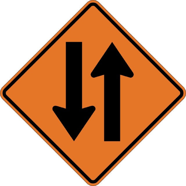W6-3, MUTCD TWO WAY TRAFFIC