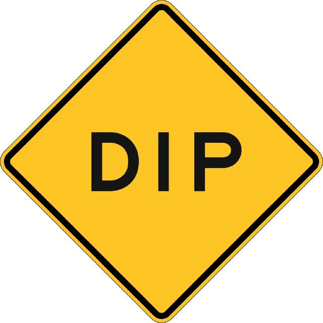 W8-2, MUTCD DIP